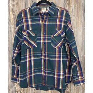 Vtg Five Brother Heavy Flannel Shirt Plaid Men’s‎ XLT Gorpcore Outdoor Cabincore